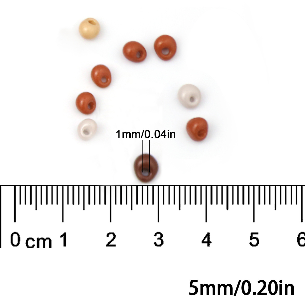 51pcs Colorful Glass Medium-Hole Waterdrop Beads for DIY Jewelry Making